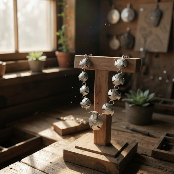 Ornamental Thunderbird Large Silvertone Southwest Style Necklace or Belt 31" - Picture 1 of 8